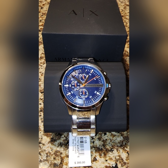 Armani Exchange Chronograph Stainless Steel Watch - Picture 1 of 9